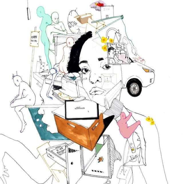 album cover for Room 25 (2018) by Noname