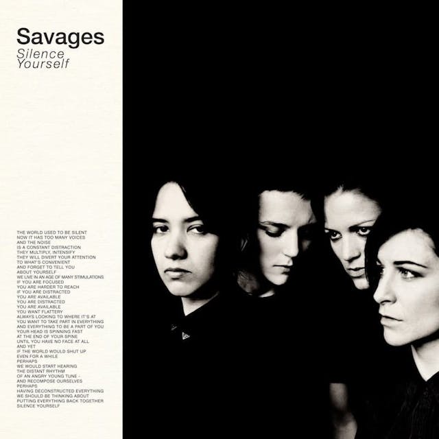 album cover for Silence Yourself (2013) by Savages