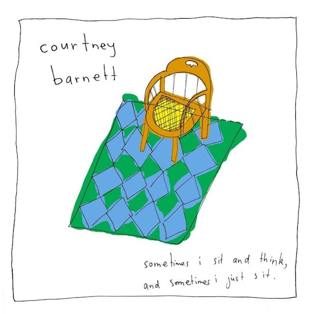 album cover for "Sometimes I Sit and Think, and Sometimes I Just Sit (2015)" by Courtney Barnett